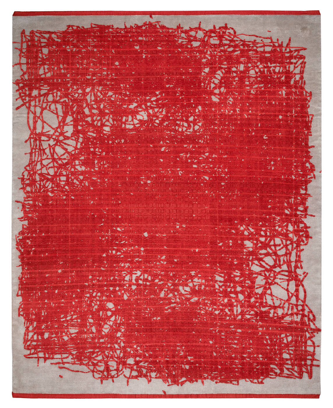 Dywan Grid Enjoy Red | Rozmiar: 400 x 500 cm