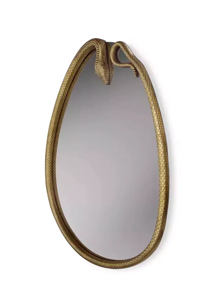 Lustro Serpentine w kształcie gruszki