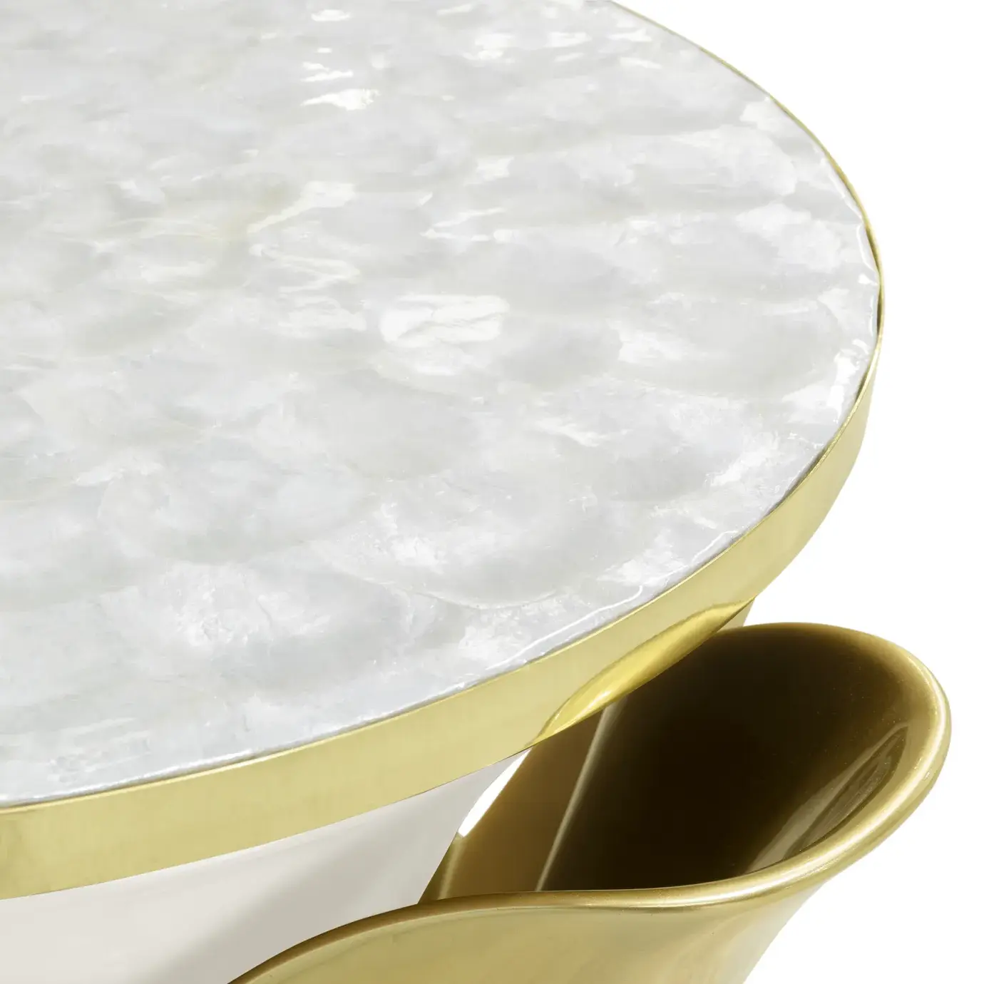 Stolik boczny Solstice z macicą perłową