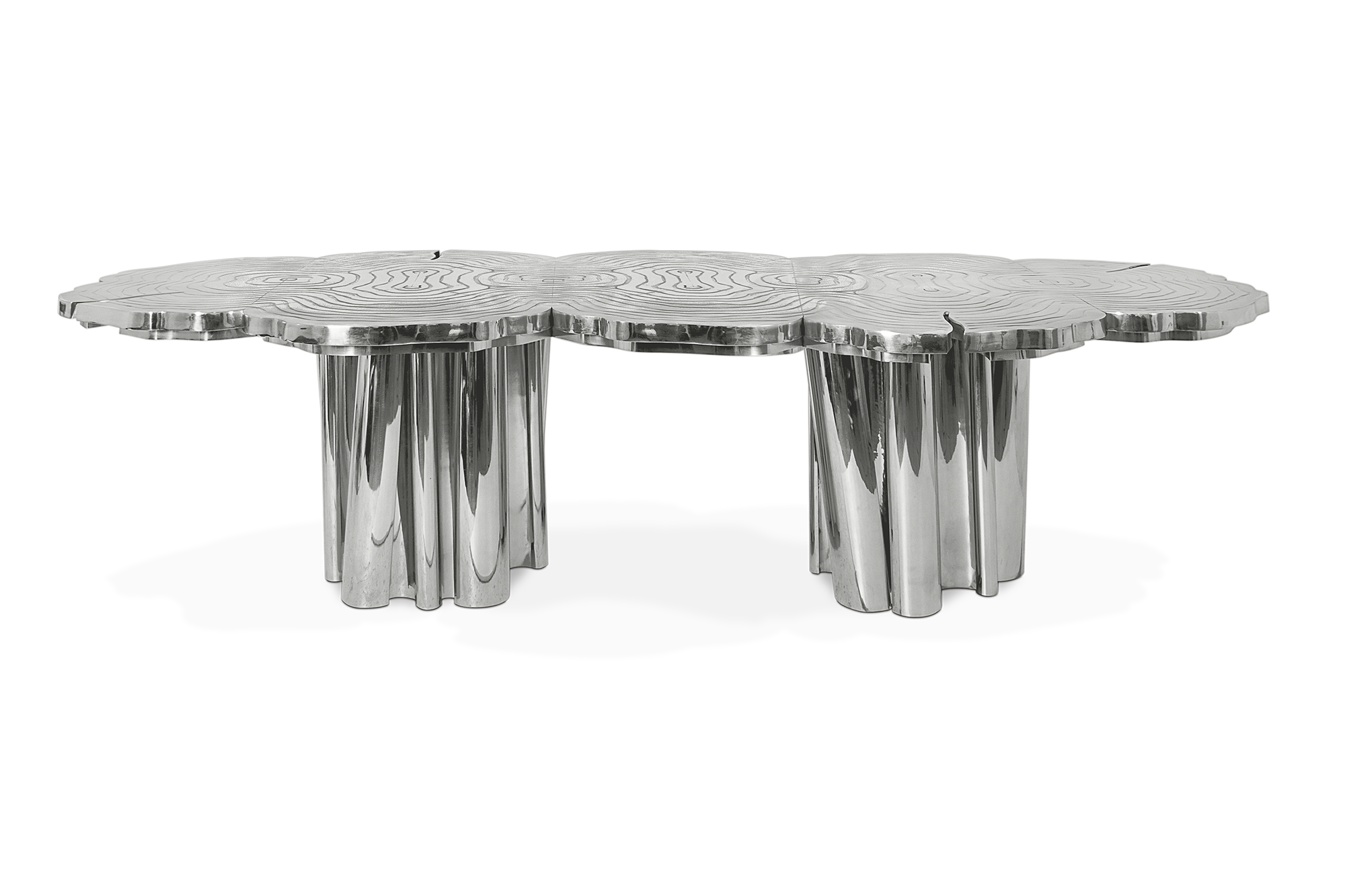 Stół jadalniany ze stali nierdzewnej Artisan | Wymiary: Szer. 230 cm