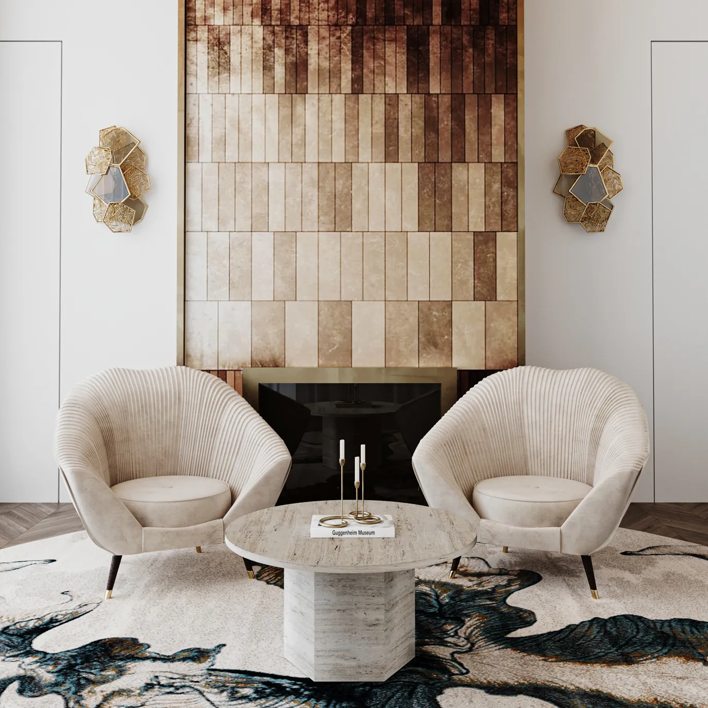 Zestaw krzesła i podnóżka Hana