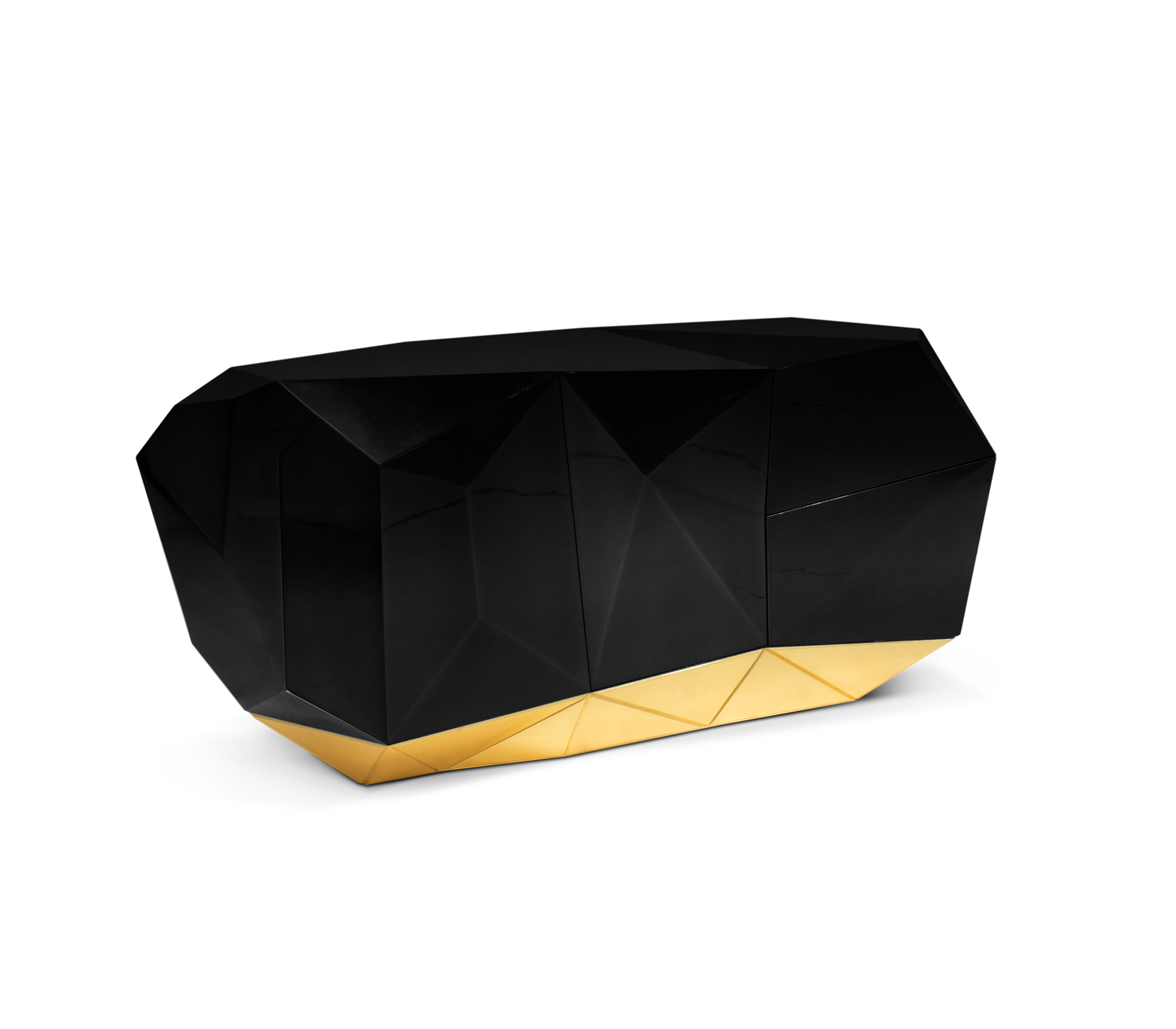 Czarny kredens Prism 3