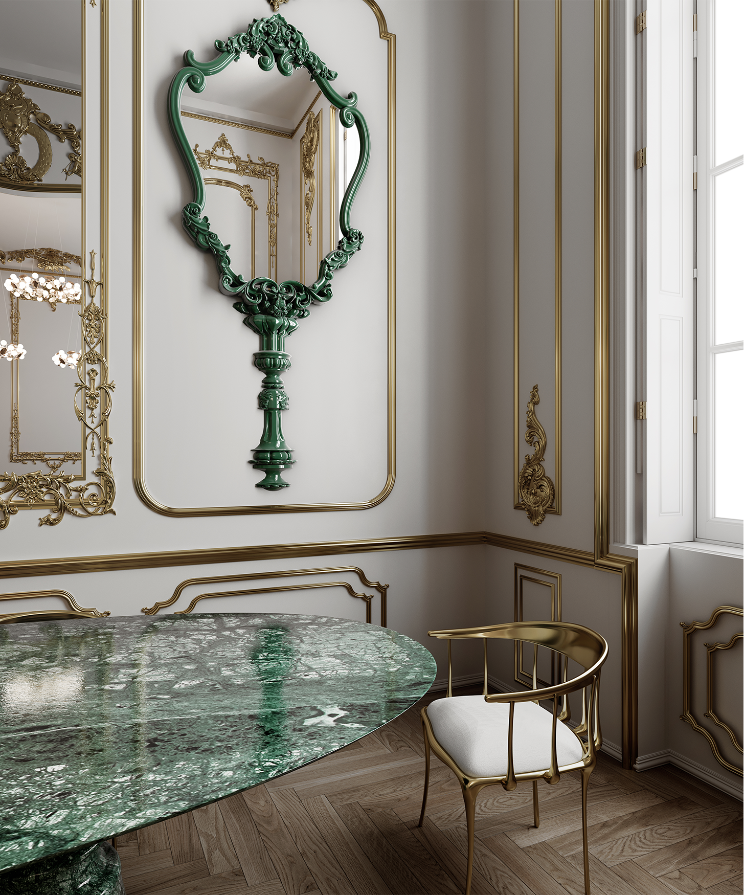 Lustro ścienne Theresa Regal