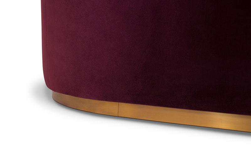 Sofa zakrzywiona Premium Comfort czerwona