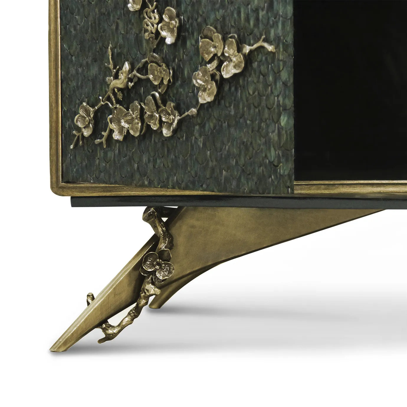 Kredens Mirage z piór pawia