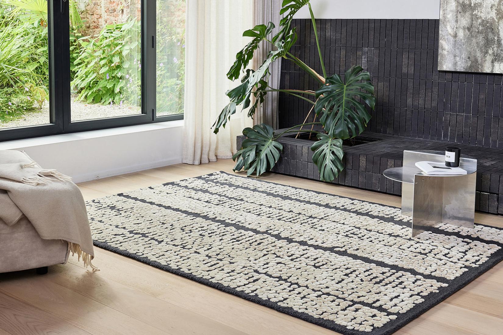 Dywan Pad Linen Black | Rozmiar: 200 x 300 cm