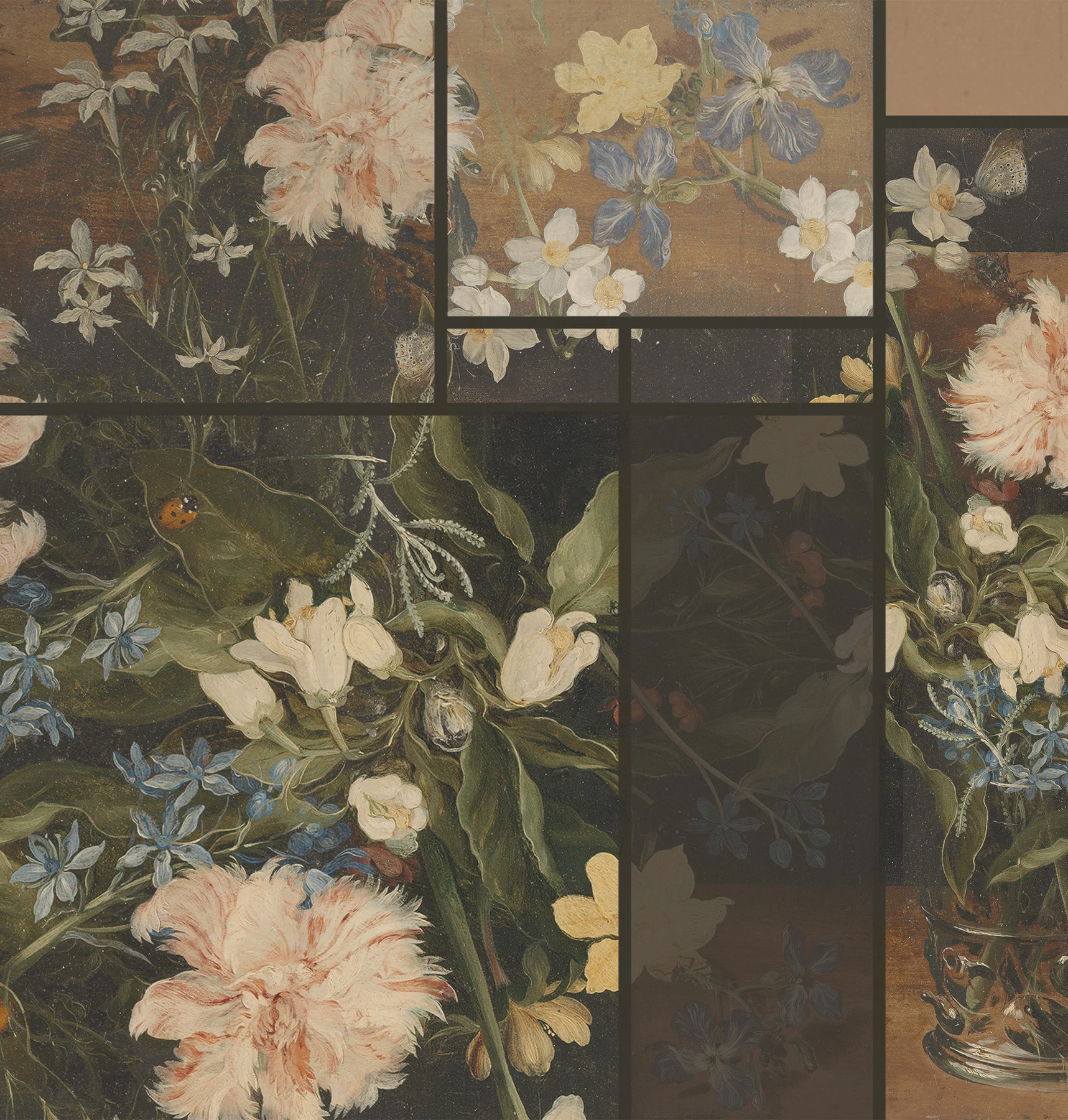 Tapeta Vintage Flowers