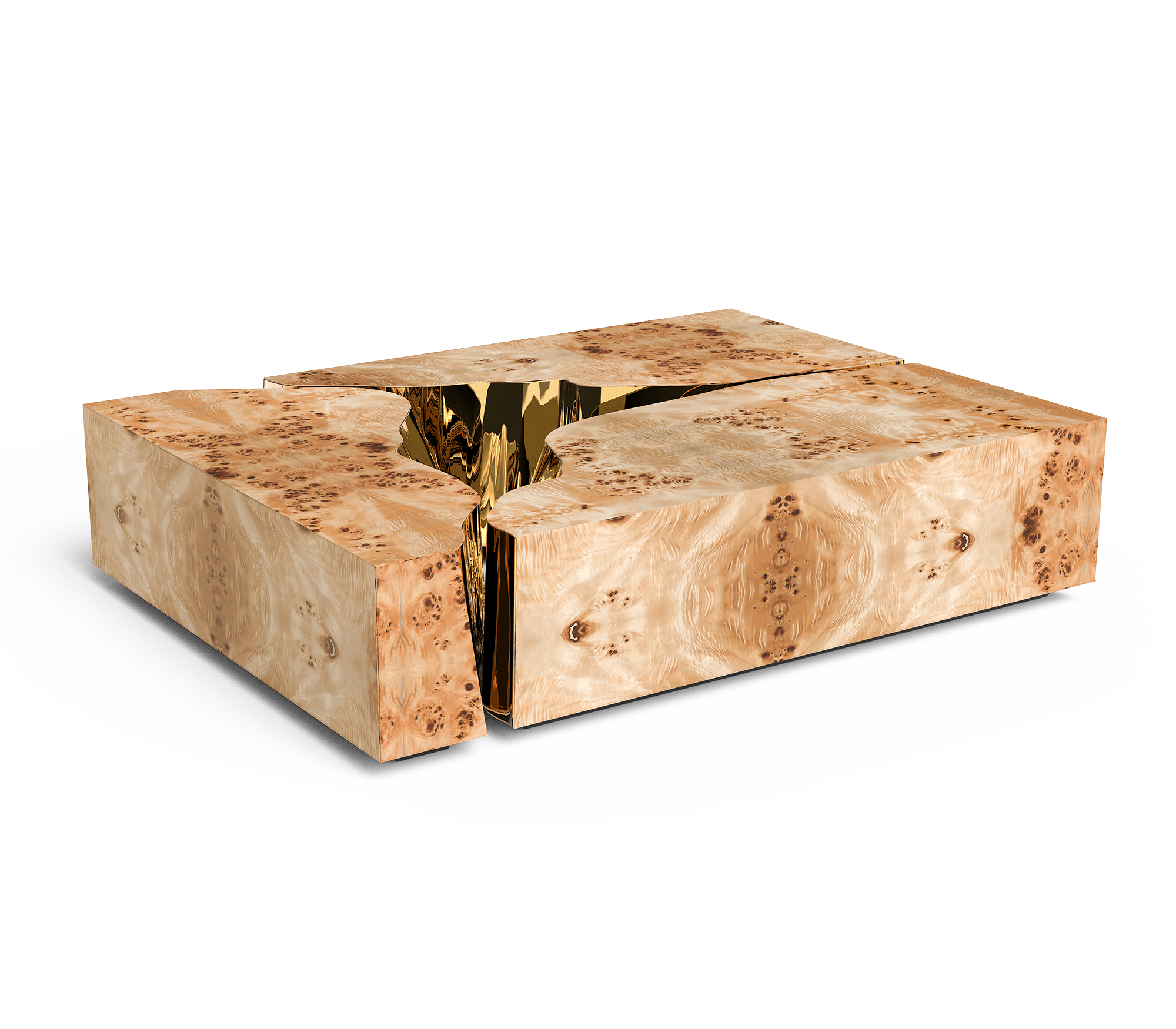 Stolik kawowy Fissure z topoli