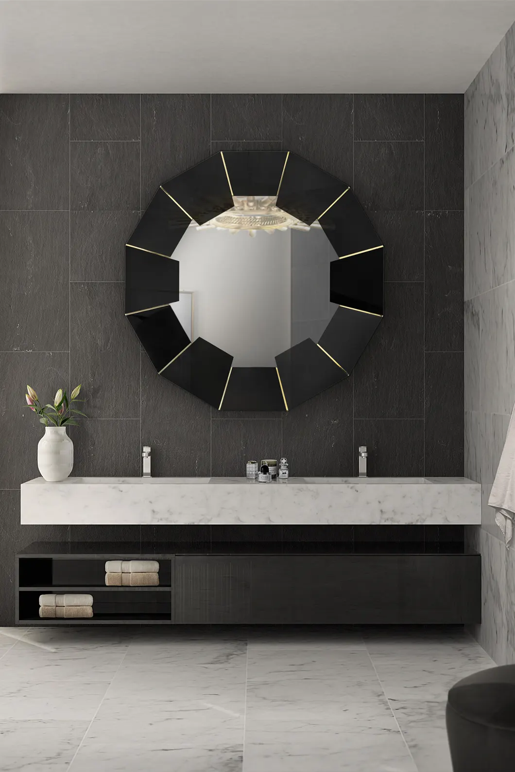 Lustro Radiance czarne - 2