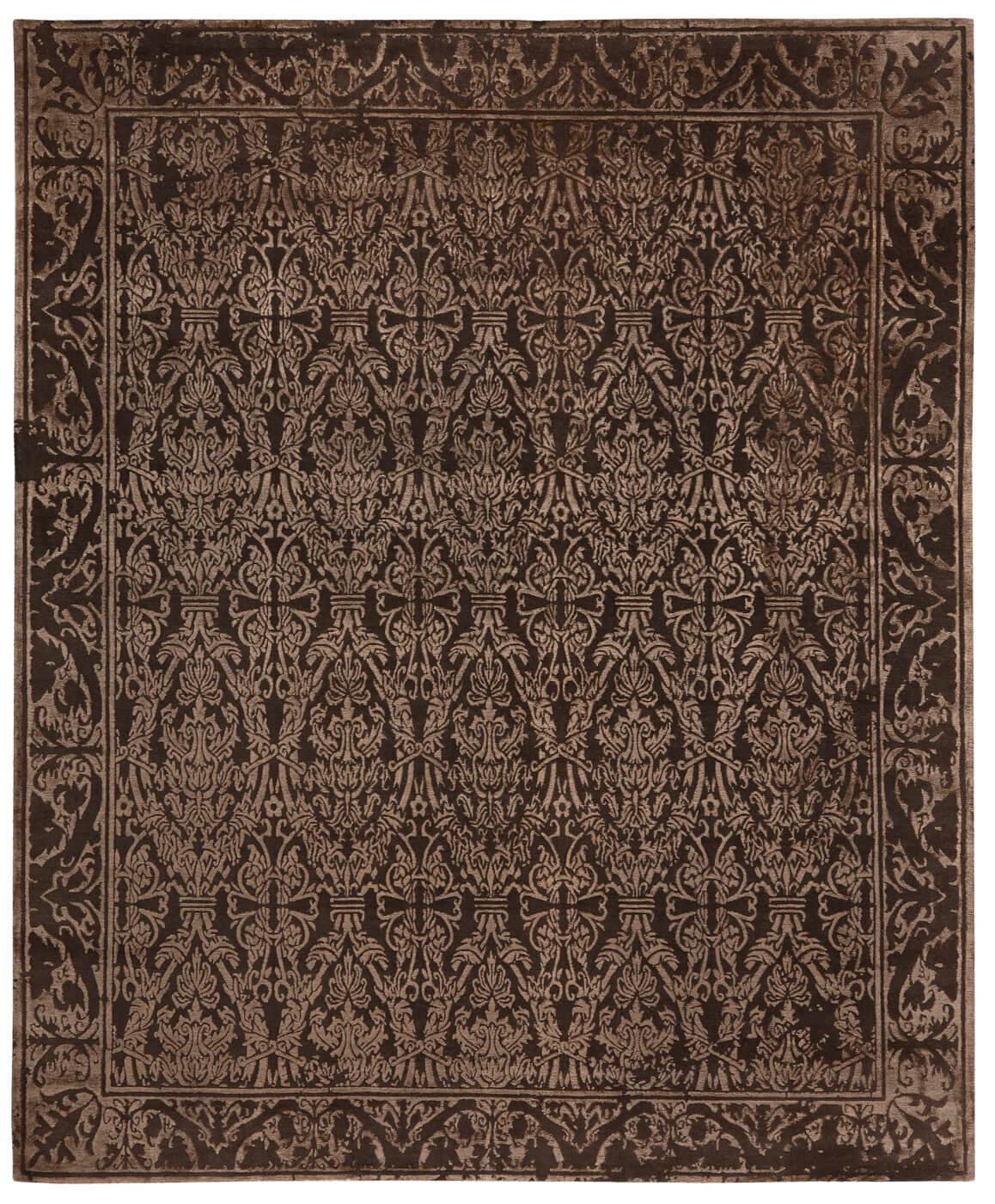 Dywan Alcaraz Little Rocked Brown | Rozmiar: 400 x 500 cm