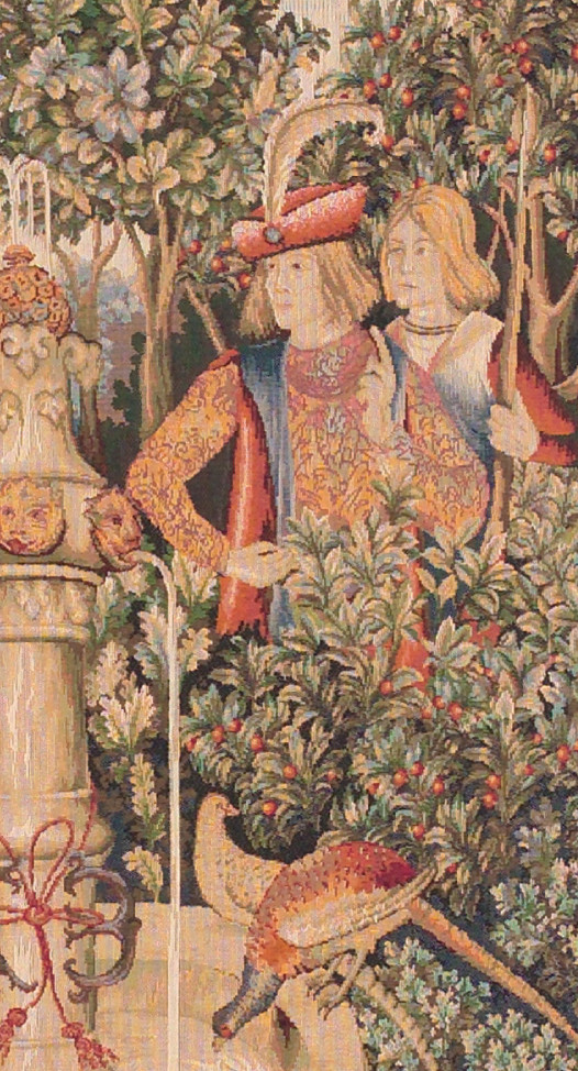 Gobelin Unicorn at the Fountain | Rozmiar: 75 x 150 cm