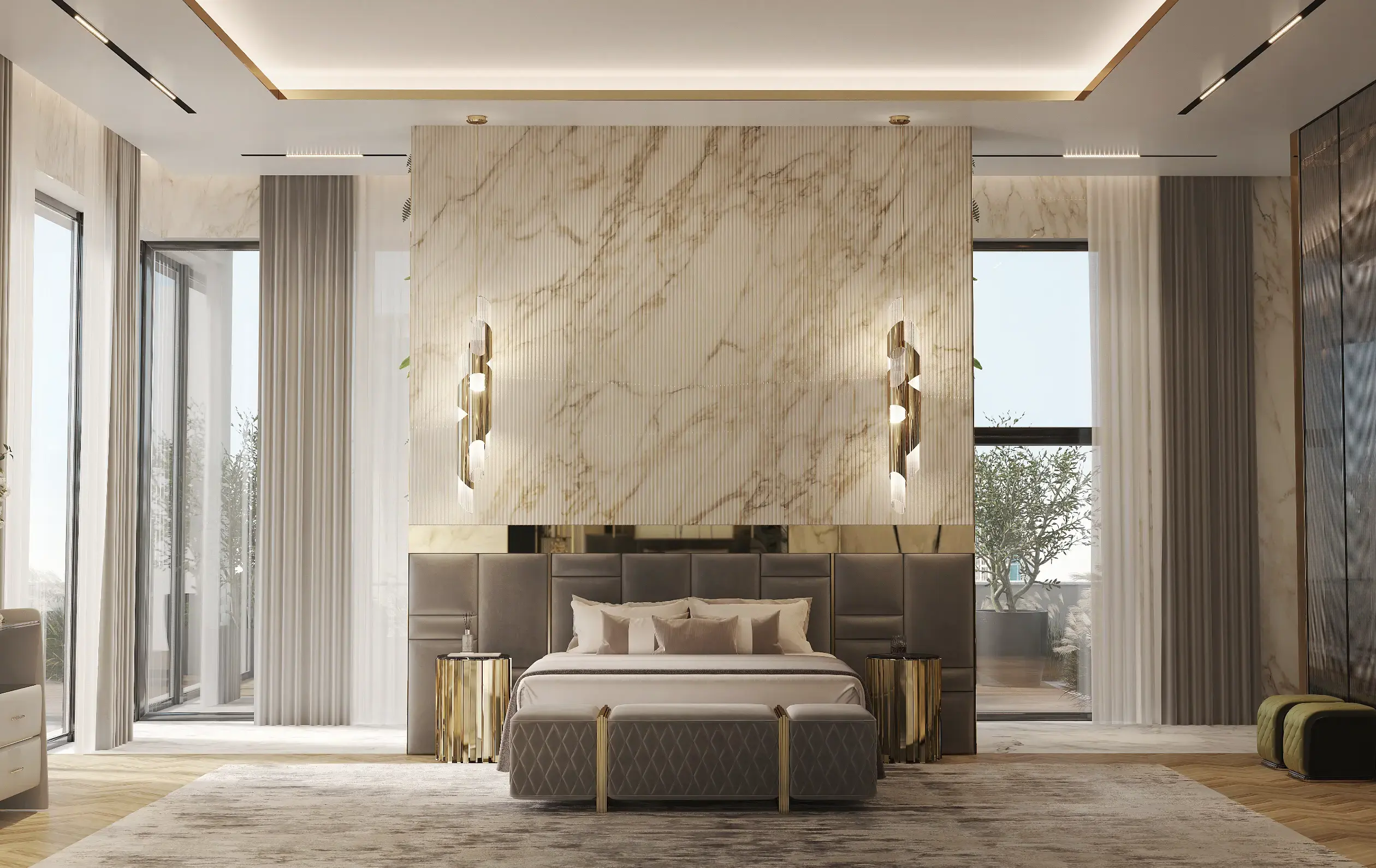 Ławka Serenade z oparciem