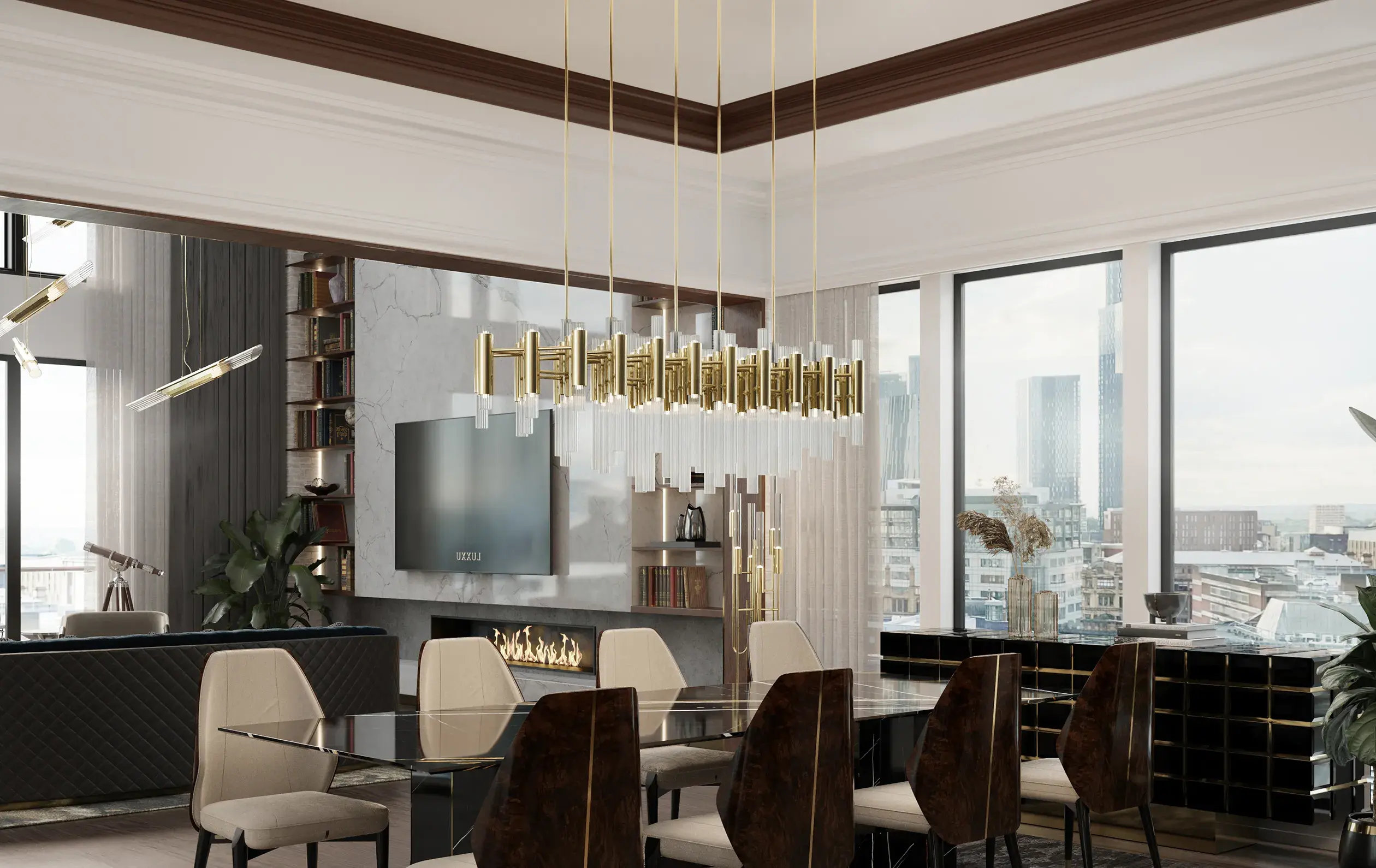 Lampa wisząca Cascade Rectangular - 2