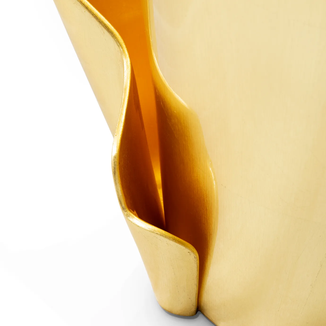 Stolik boczny Solstice ze złotym liściem