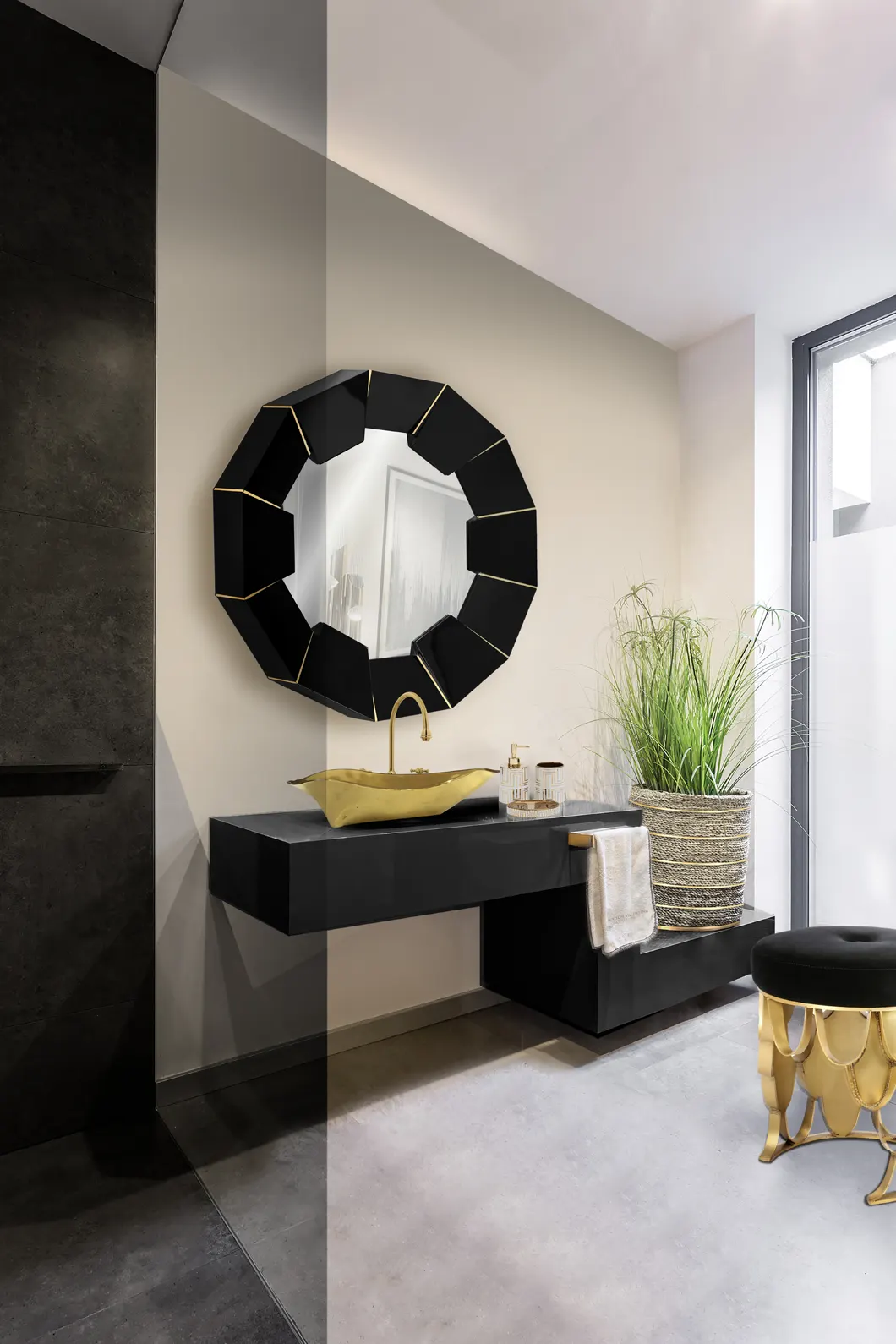 Lustro Radiance czarne