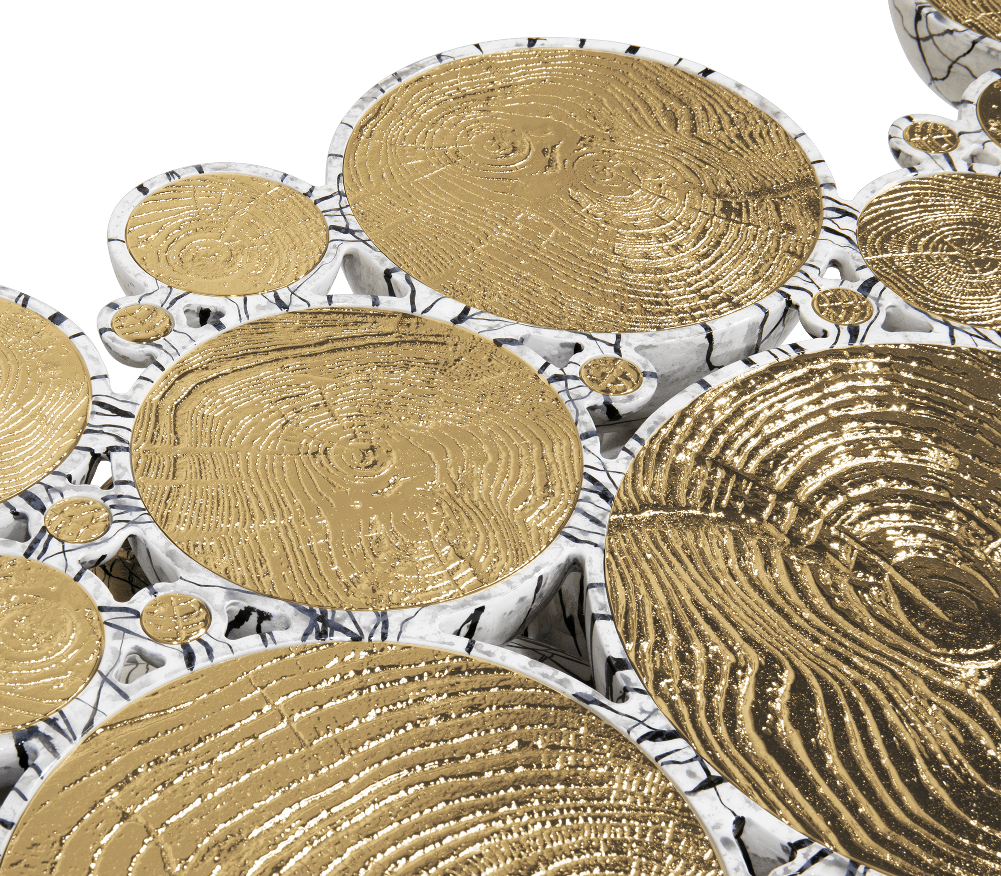 Konsola z imitacji marmuru Orbit