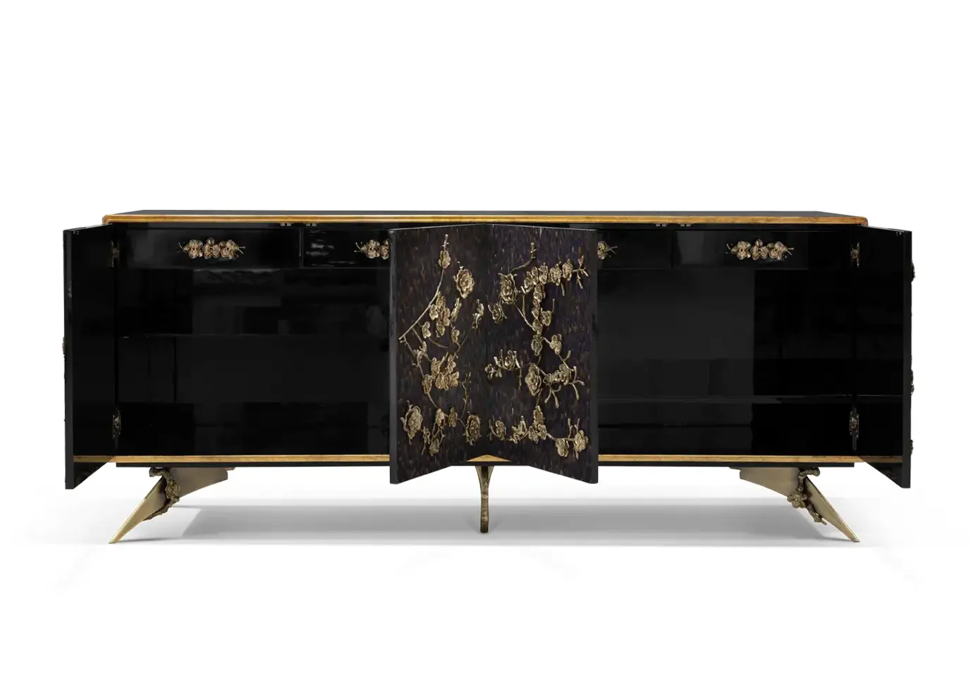 Kredens Mirage z piór fioletowych