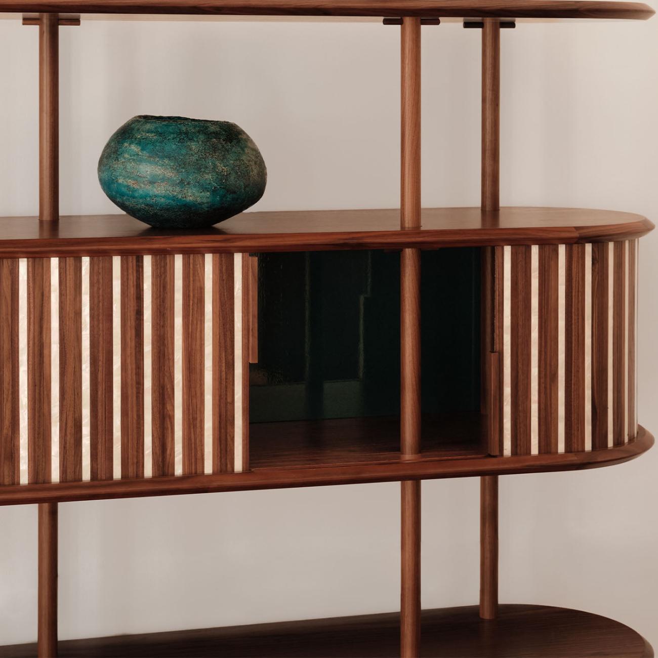 Nowoczesny Modułowy Regał z Litego Drewna