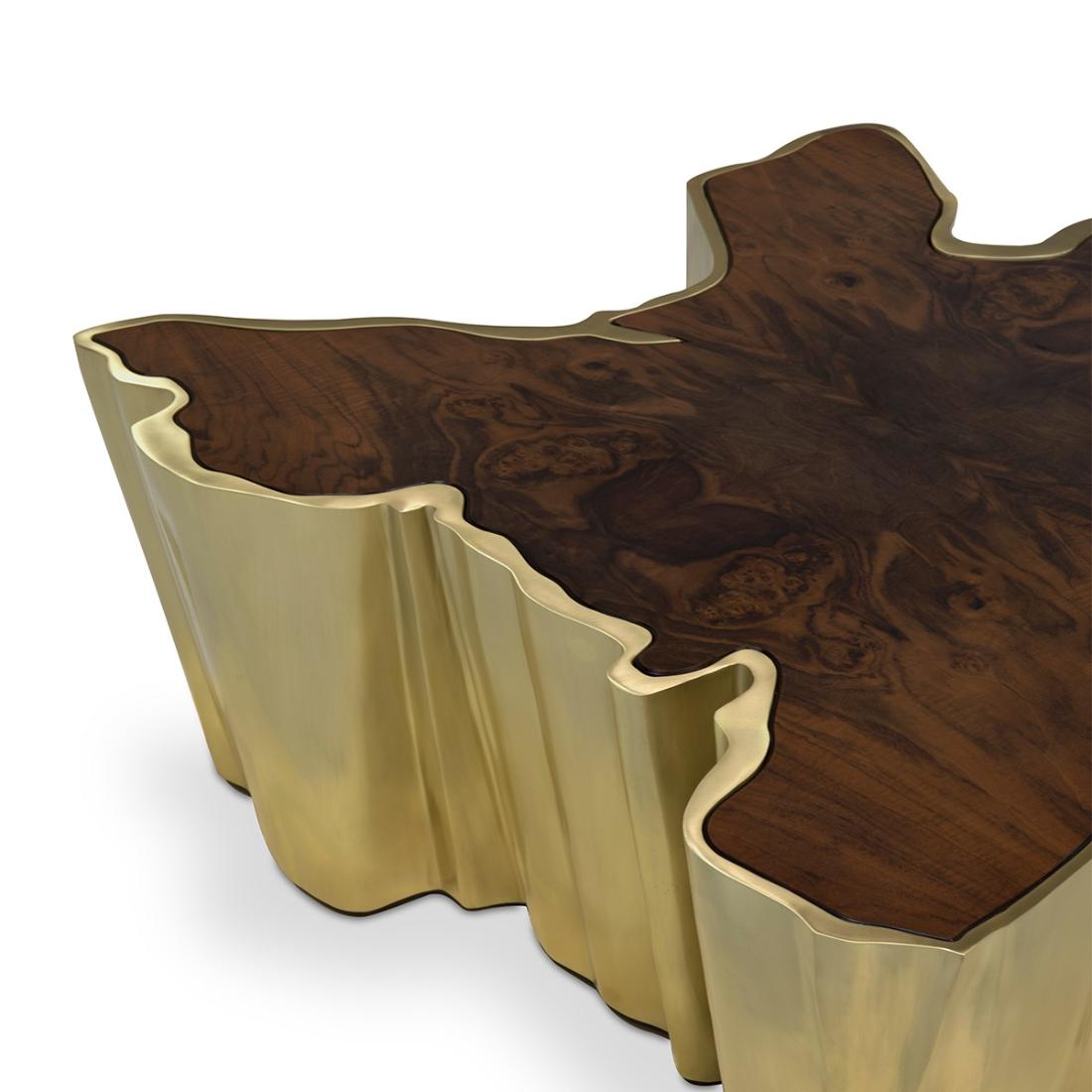 Stolik kawowy z naturalną krawędzią