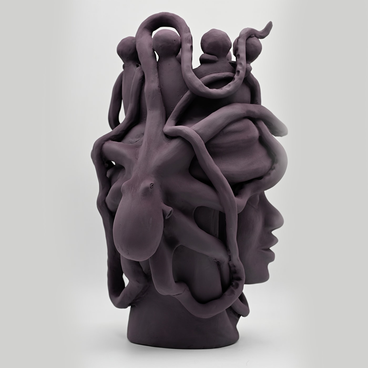 Ręcznie wykonana brązowa rzeźba Głowa Maura