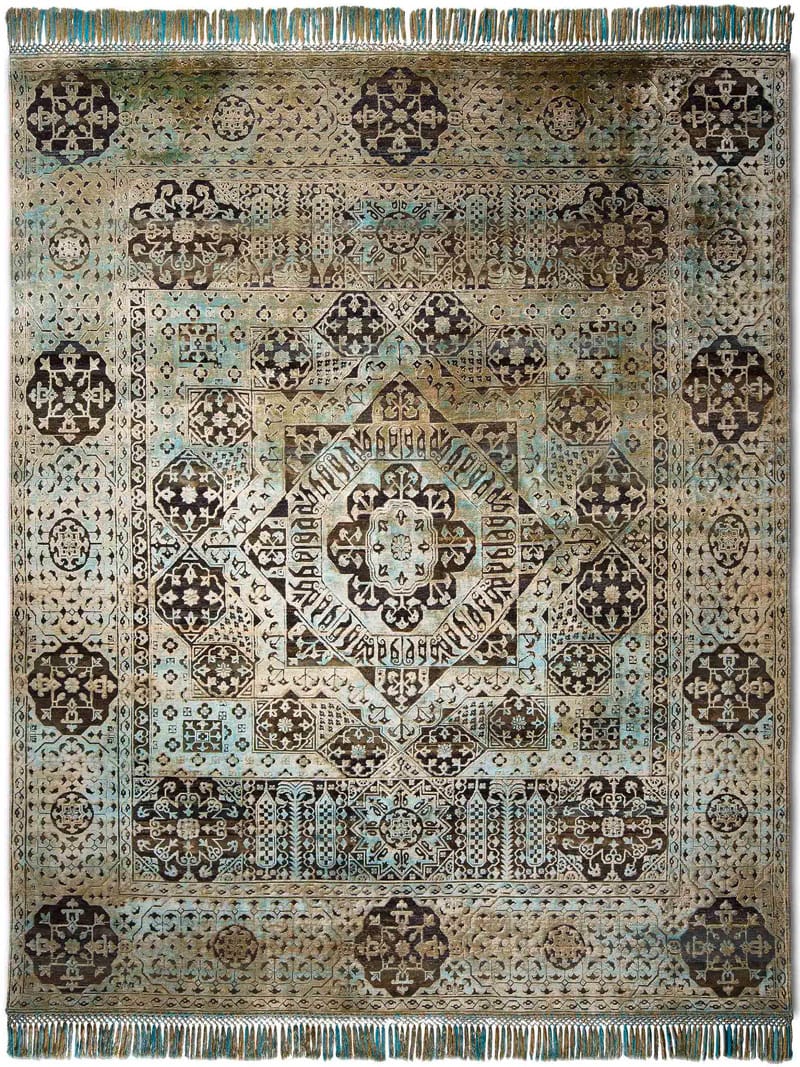 Dywan No. 01 Blue Green Mix