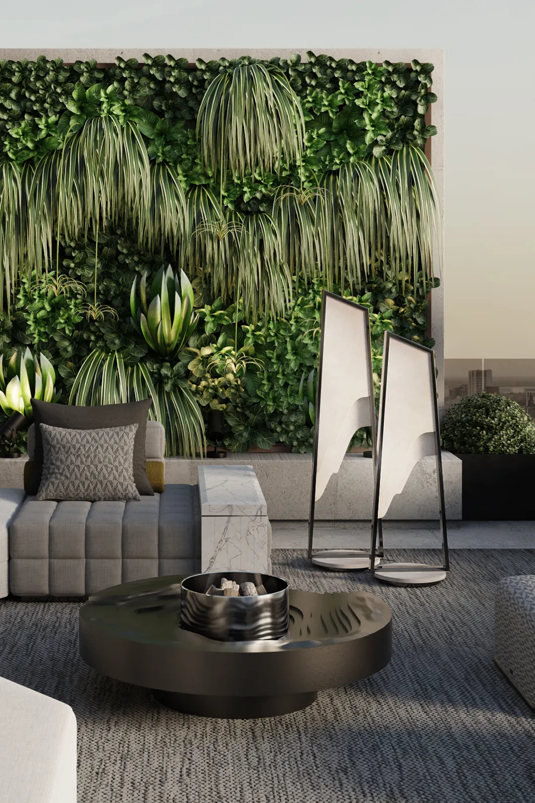 Zewnętrzna lampa podłogowa Grand Aura II - 1