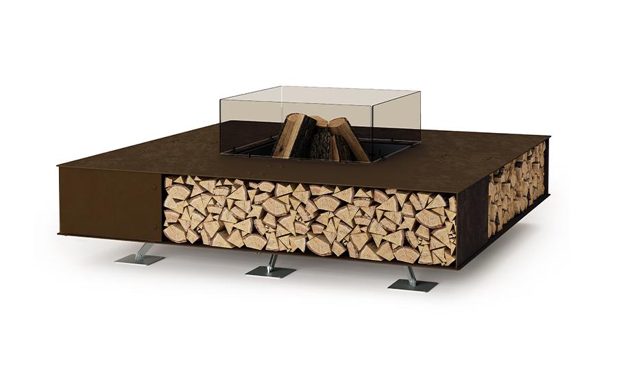 Toast palenisko ogrodowe | Wykończeniowy: Vintage Brown | Wymiary: 160 × 160 cm