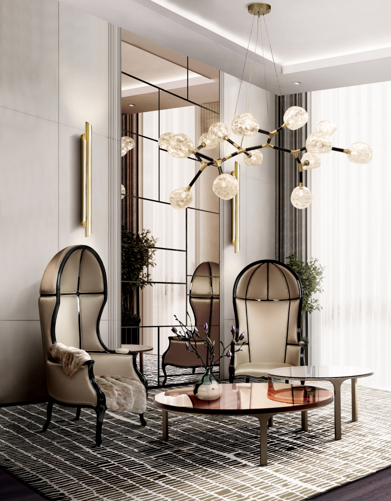 Lampa wisząca nieregularna wieloabażurowa