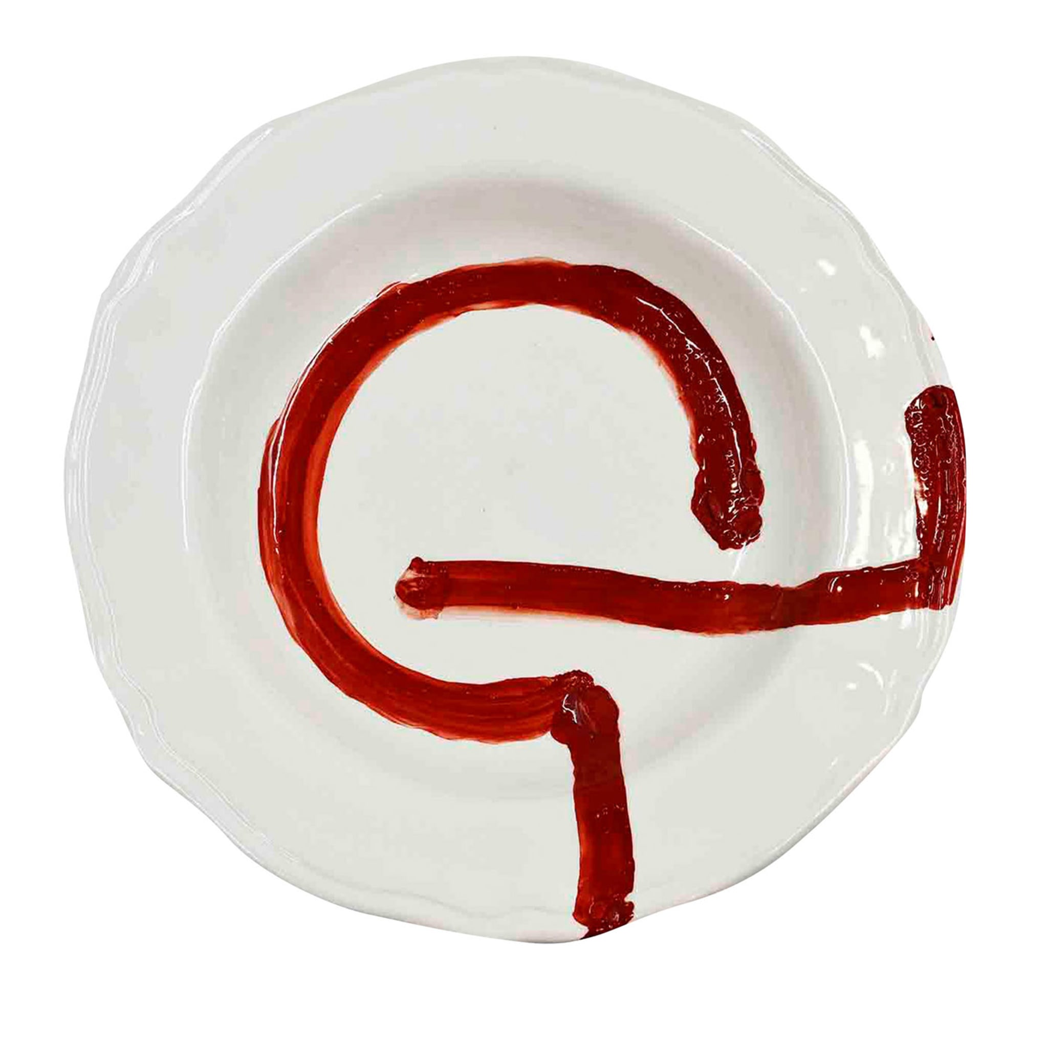 Ręcznie robiony talerz ceramiczny