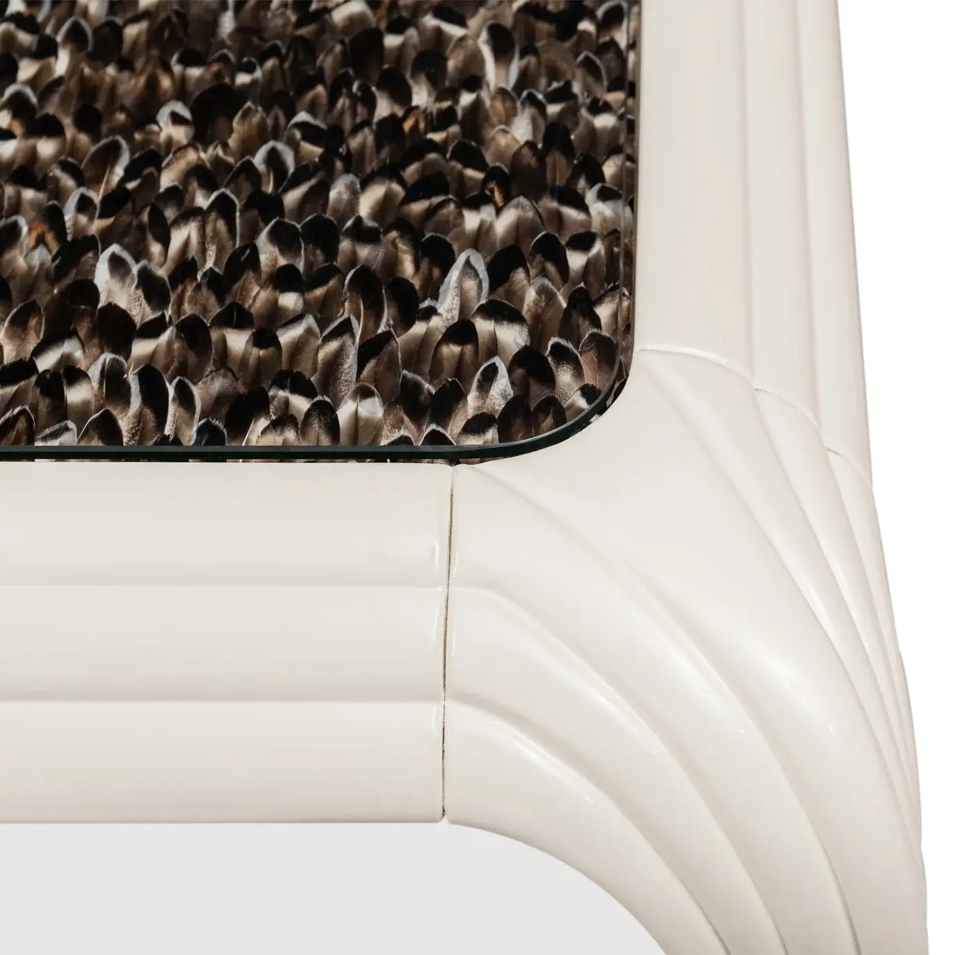 Stół jadalniany Mistral z egzotycznym blatem z piór