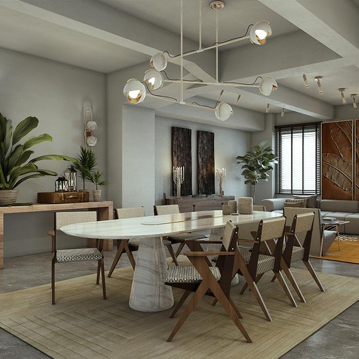 Owalny stół jadalniany Forge - 4