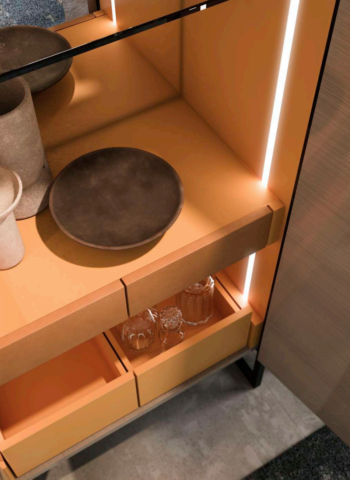 Szafka barowa z oświetleniem