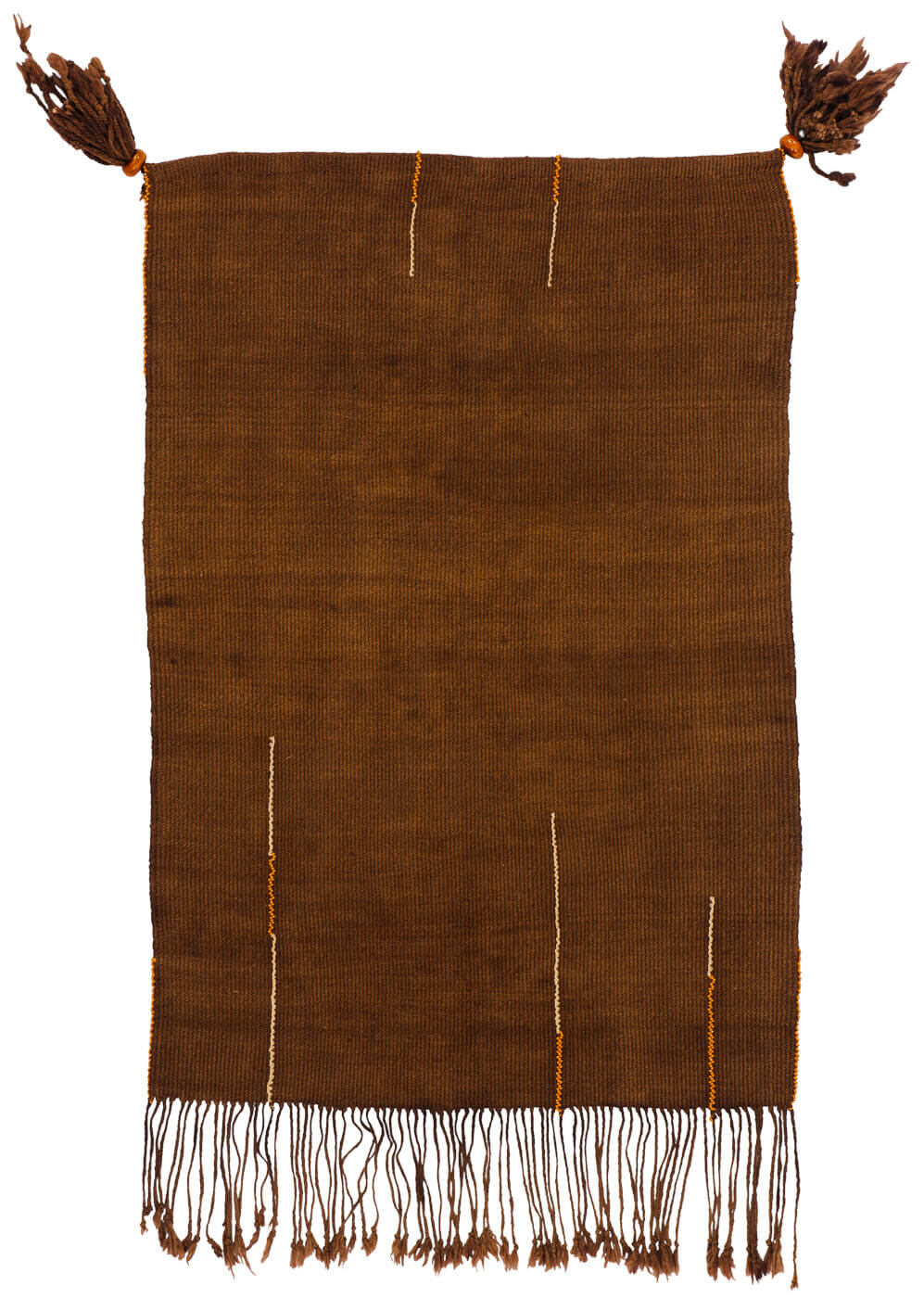 Dywan Cache Sexe Orange And White