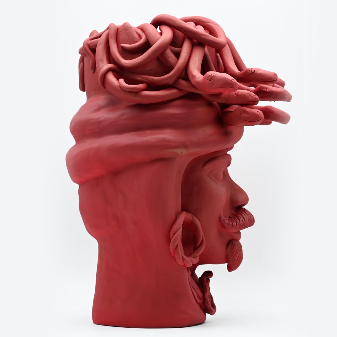 Ręcznie wykonana rzeźba Głowa Maura