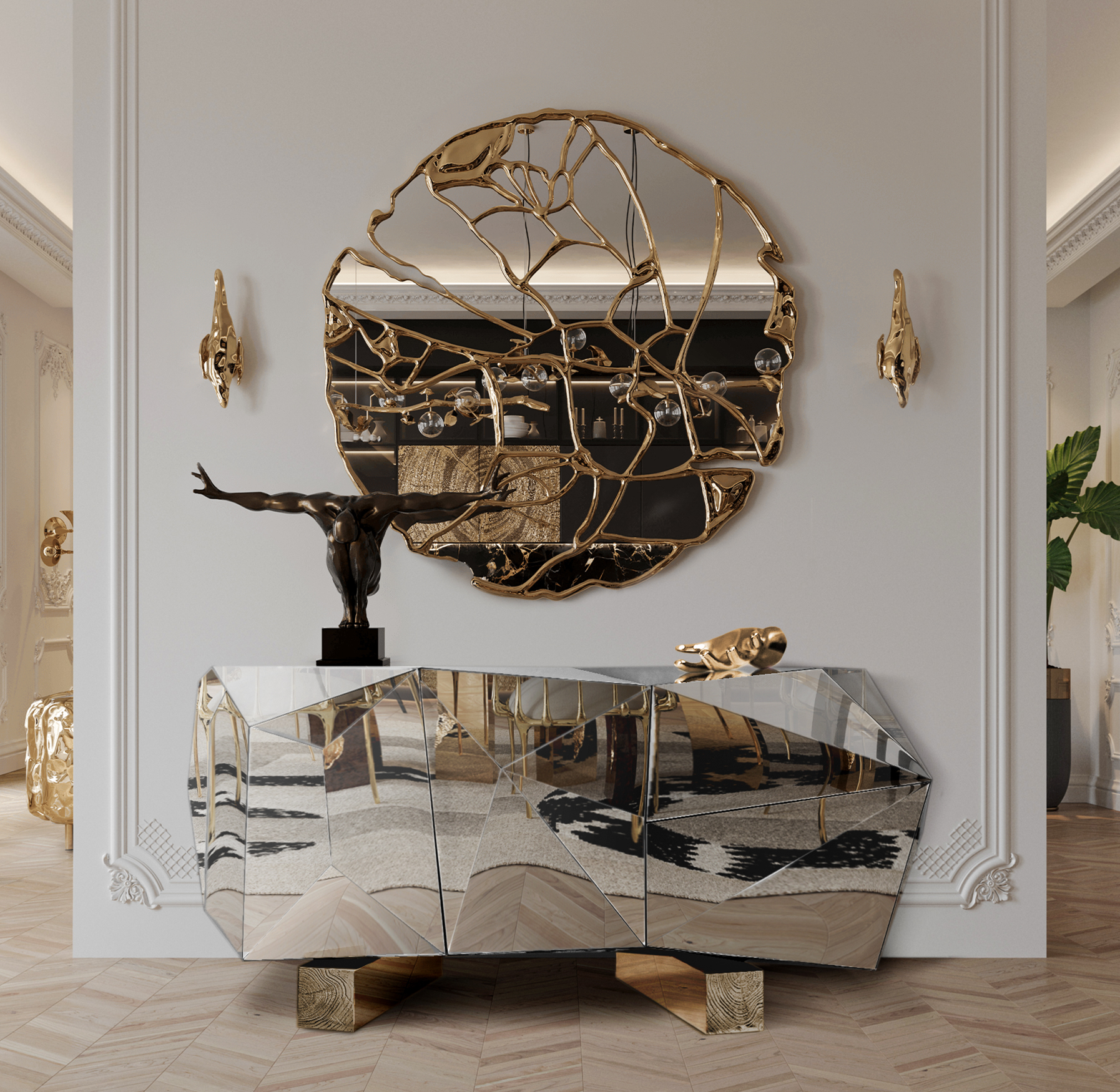 Kredens Prism z pirytem