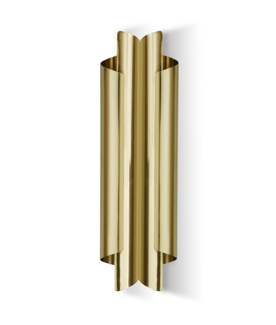 Kinkiet podwójny mosiężny patynowany