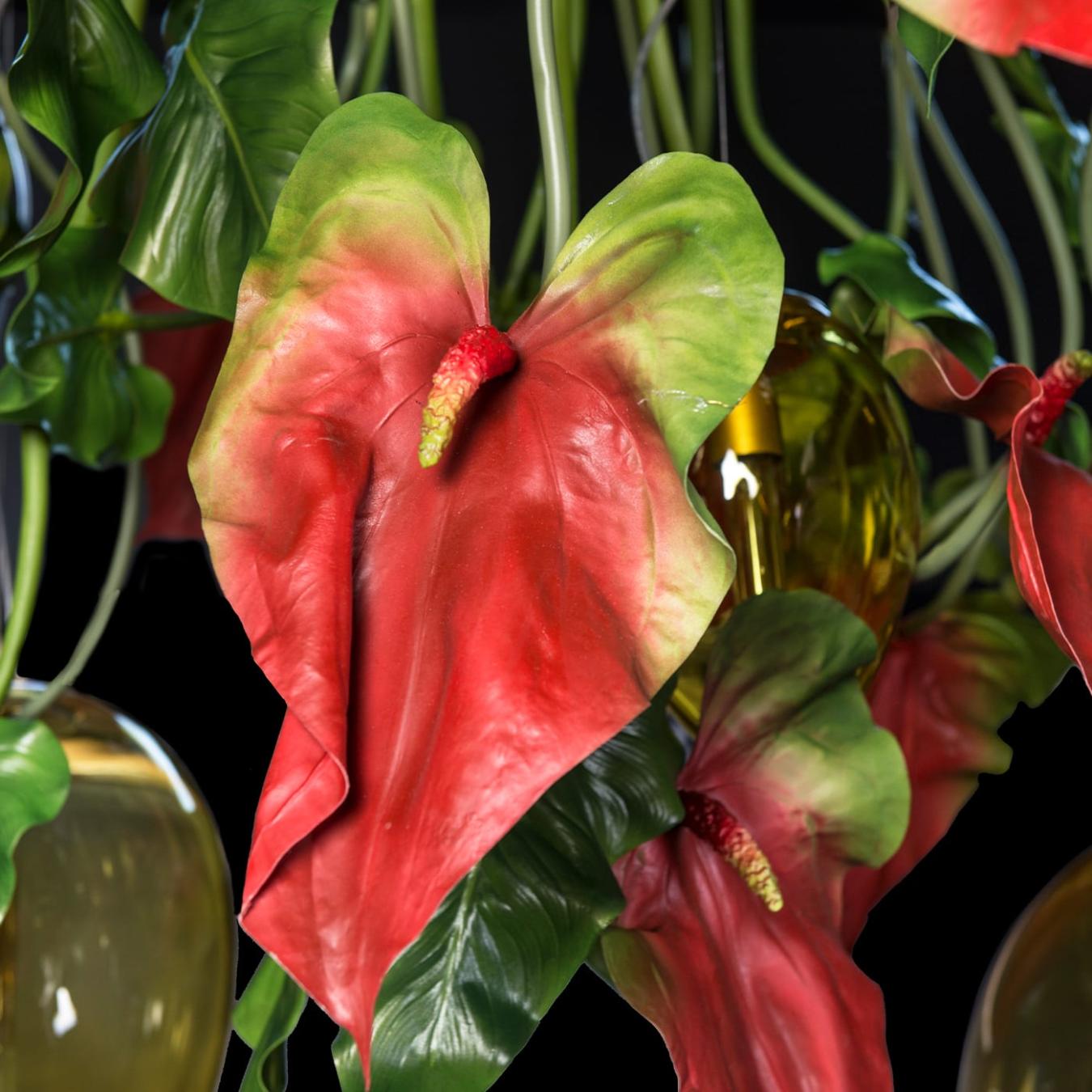 Ciemny żyrandol Anthurium