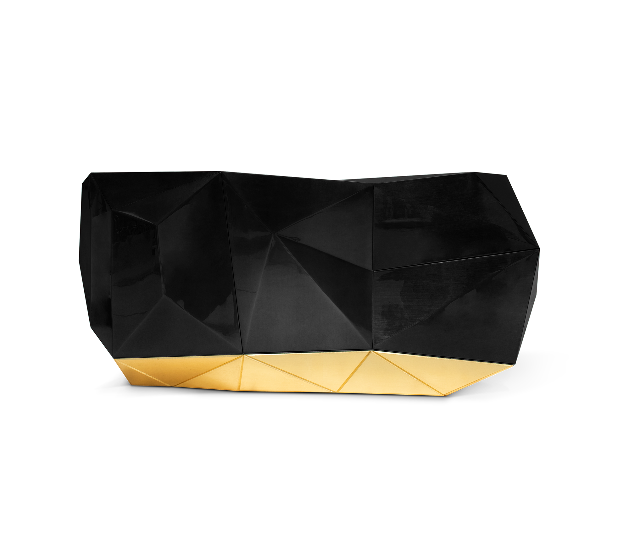 Czarny kredens Prism 3