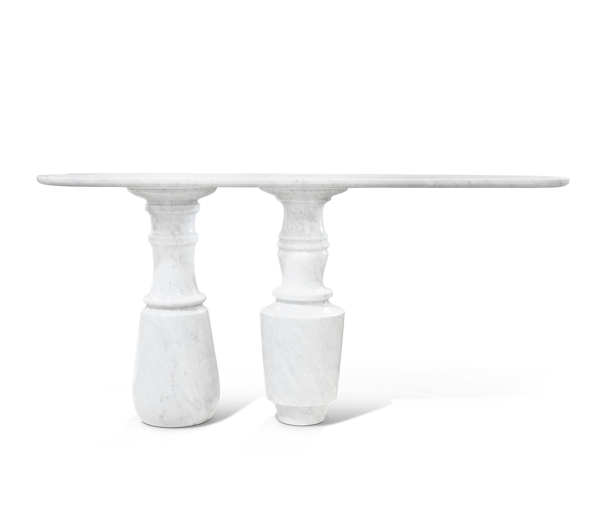 Konsola Obsidian z marmuru Carrara