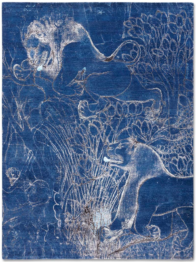 Dywan TwoLions White on NavyBlue | Rozmiar: 365 x 457 cm