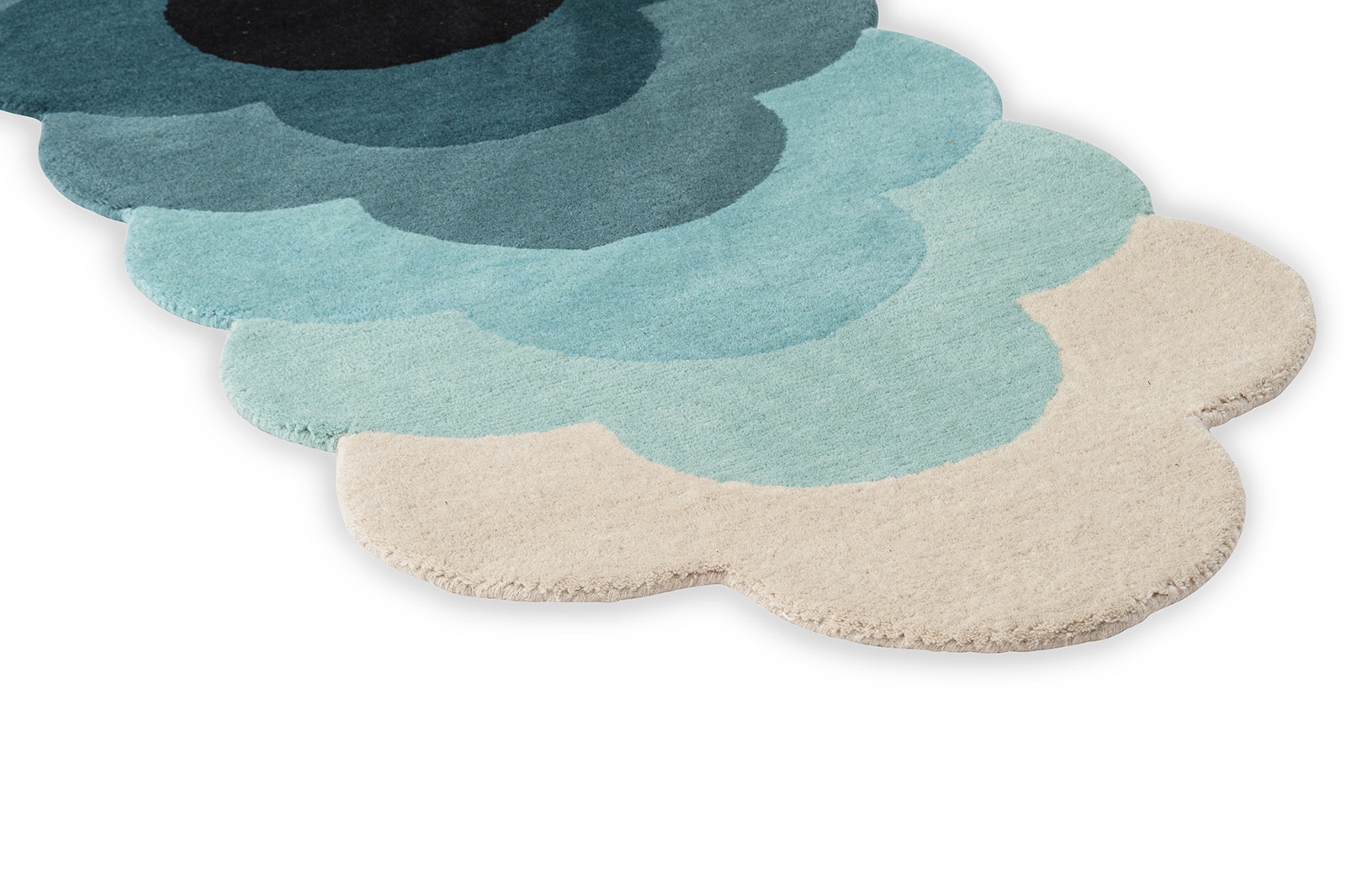 Dywan Optical Flower Teal 061207 | Rozmiar: 87 x 300 cm