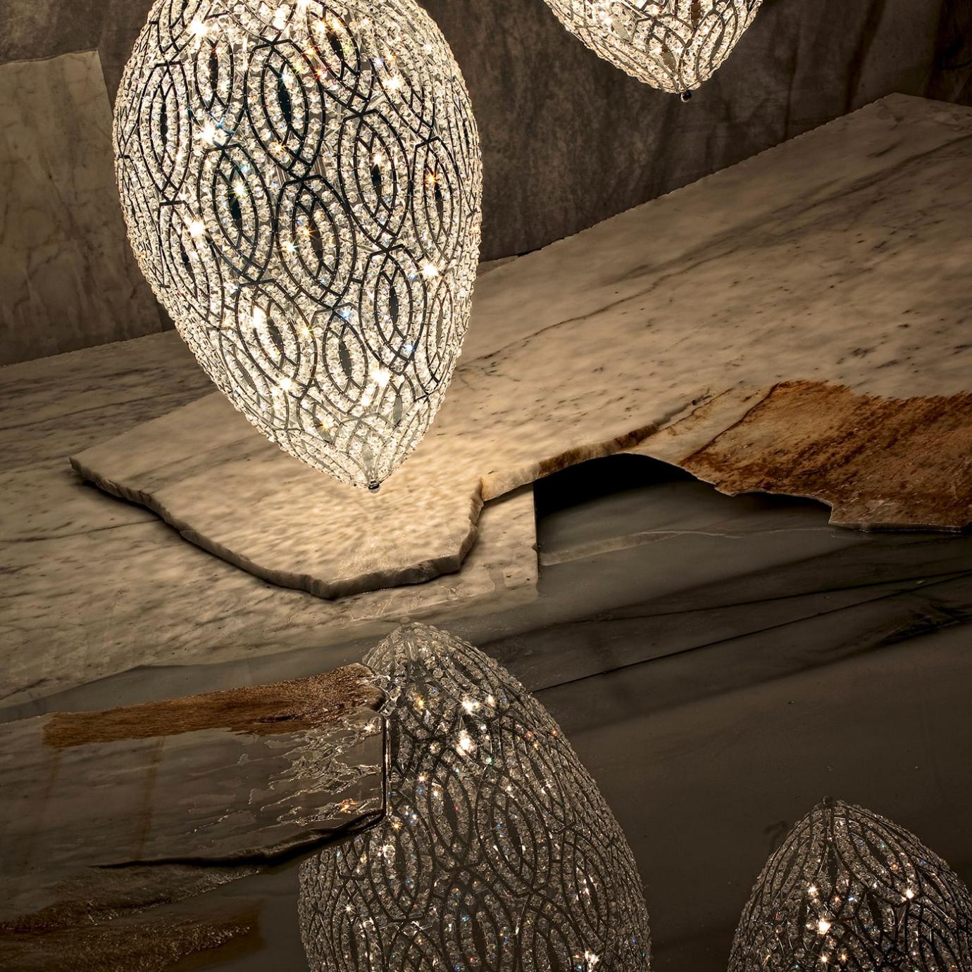 Jajowa lampa wisząca Arabesque Egg