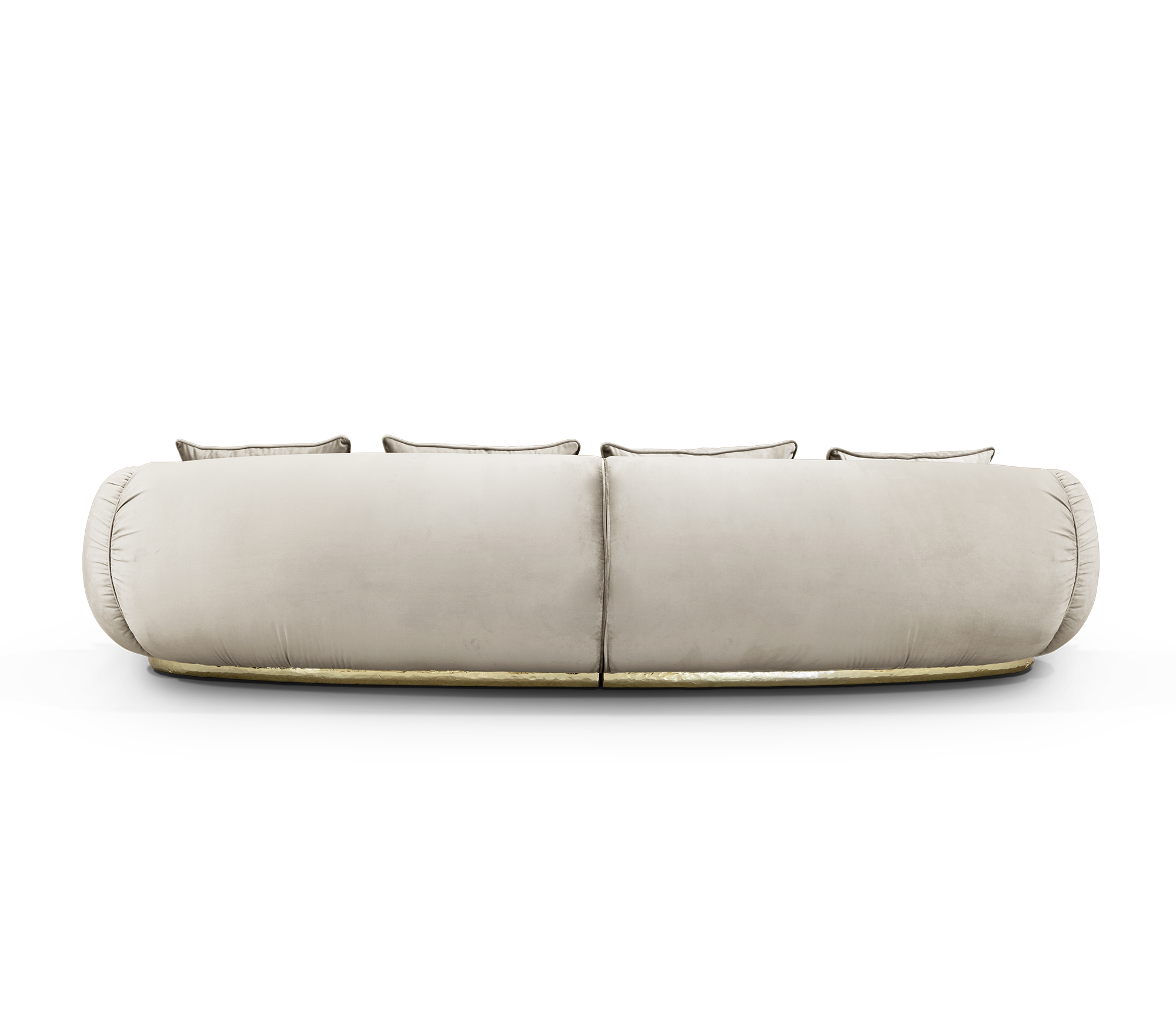 Kremowa zakrzywiona sofa Solara