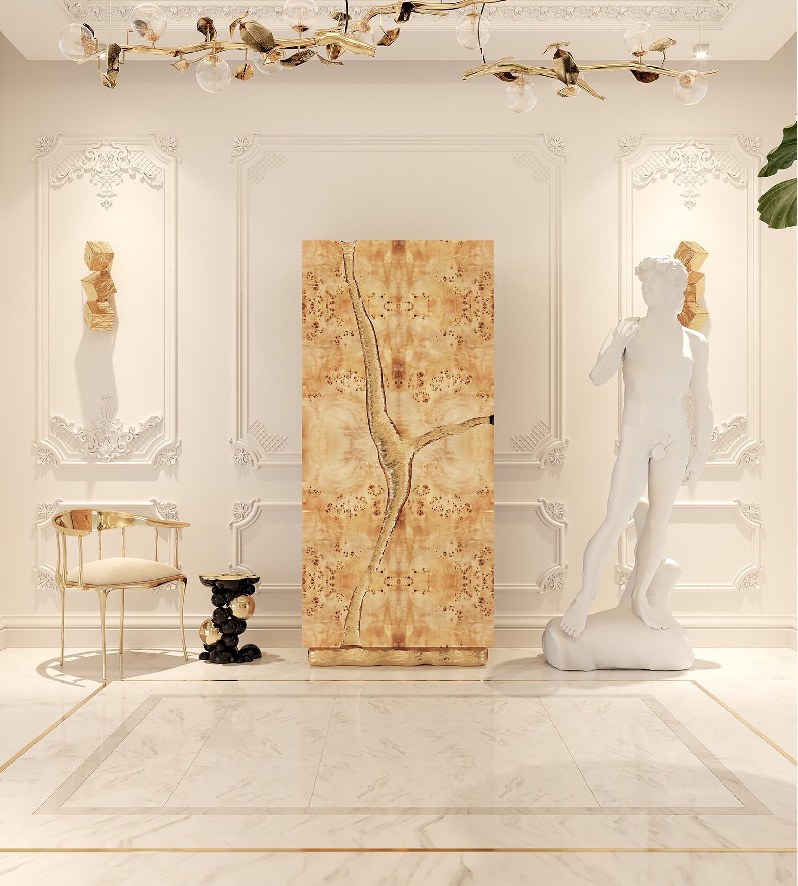 Szafka Fissure z topoli