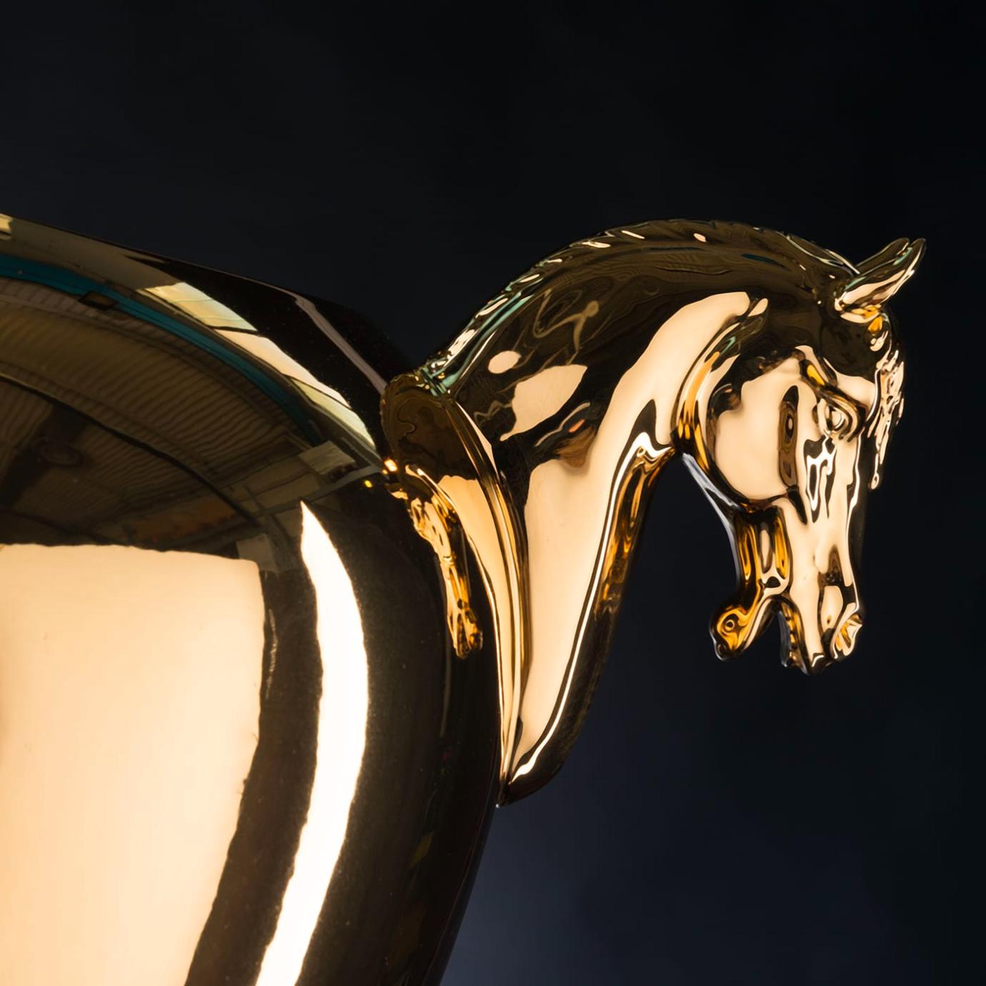 Złoty wazon Horse Golden