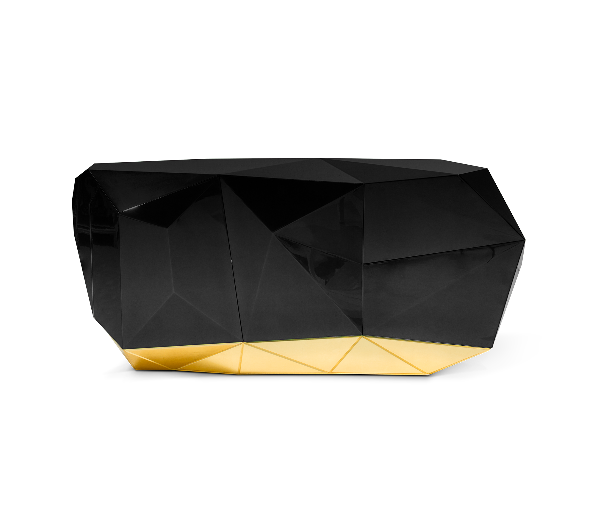 Czarny kredens Prism 3