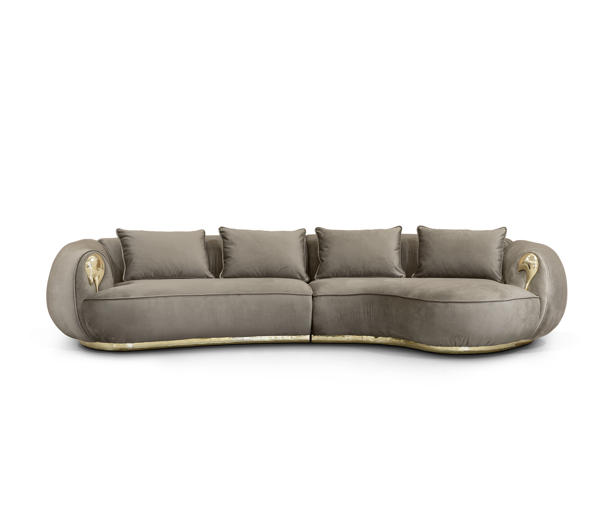 Zakrzywiona sofa Solara Luxe