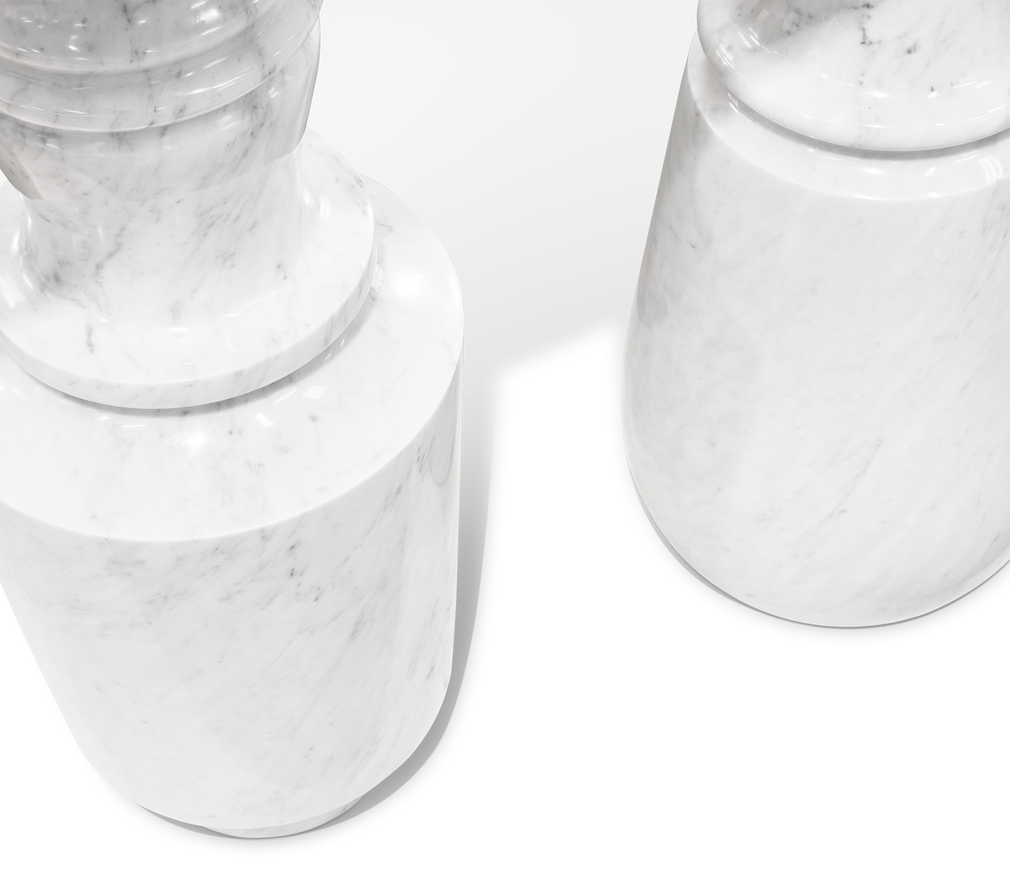 Konsola Obsidian z marmuru Carrara