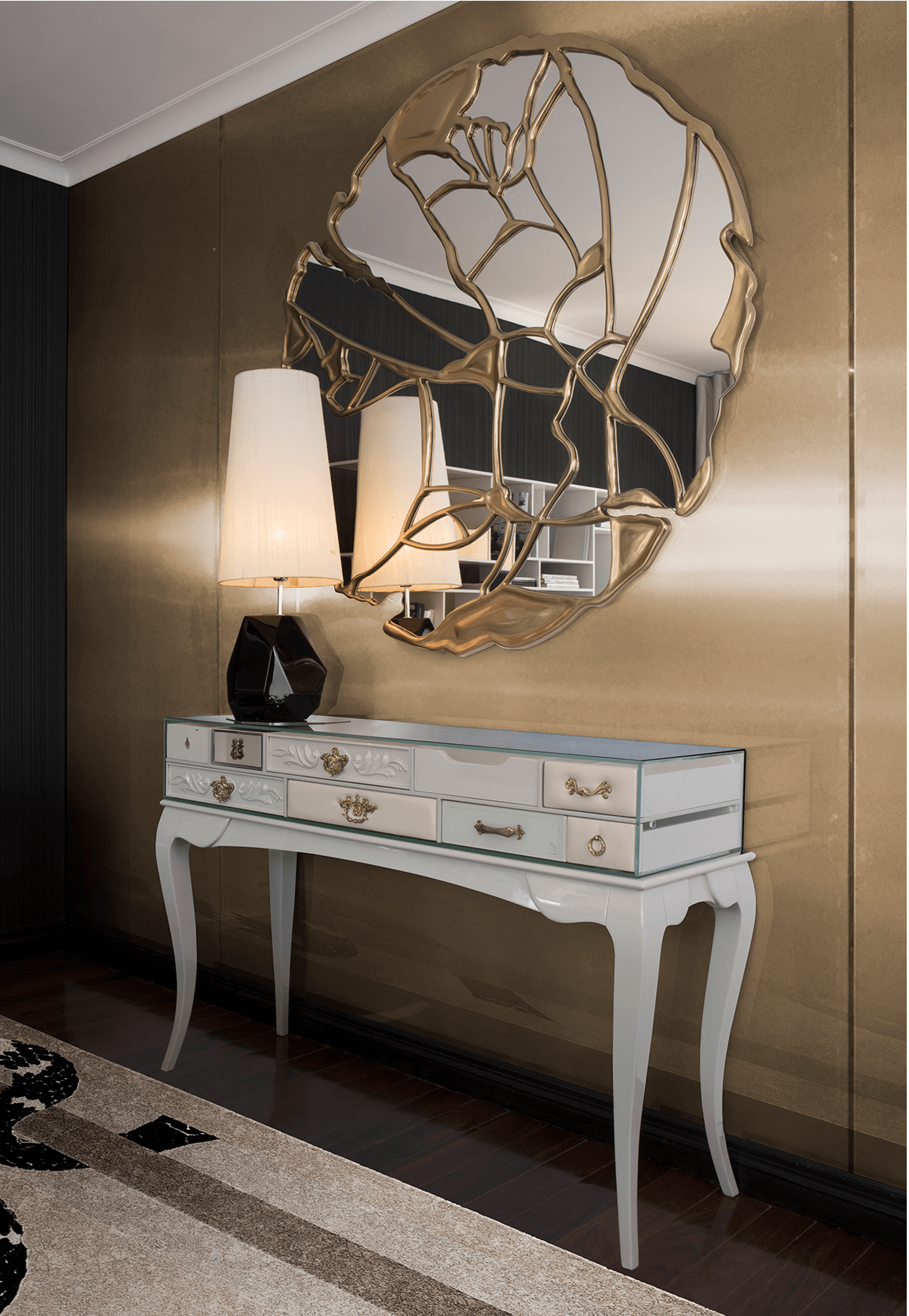 Biała konsola Windsor