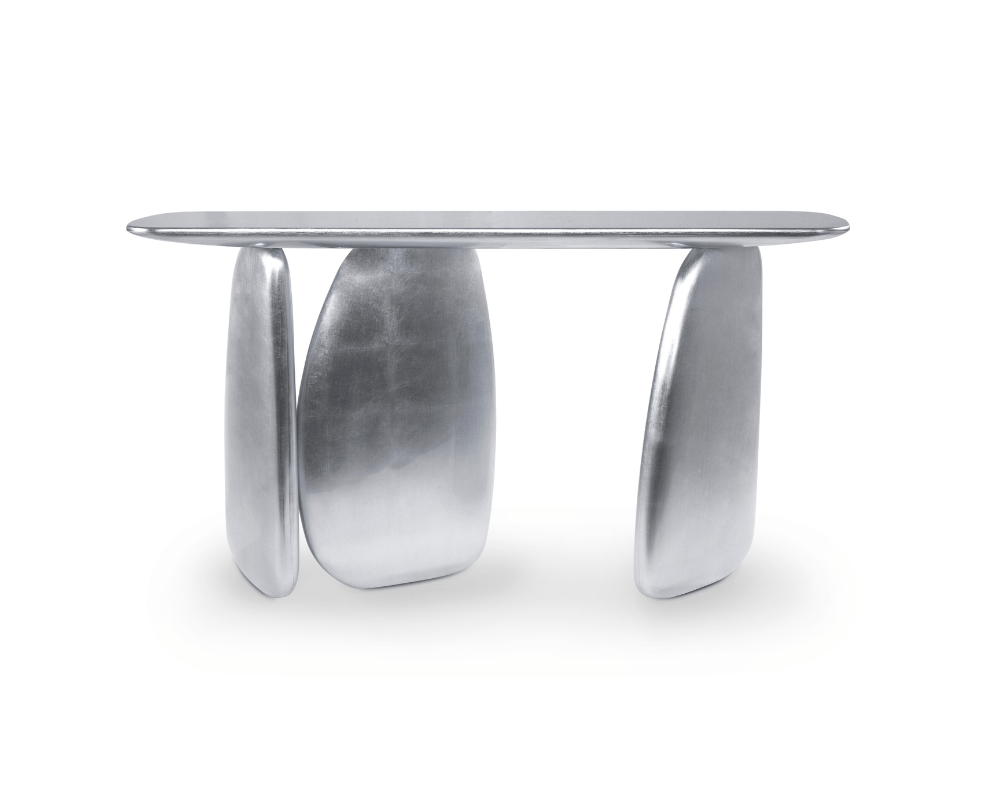 Konsola rzeźbiarska srebrna